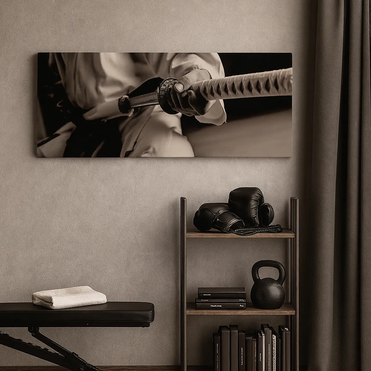 Schilderen op canvas - Ziel van een vechter - 30x30 cm