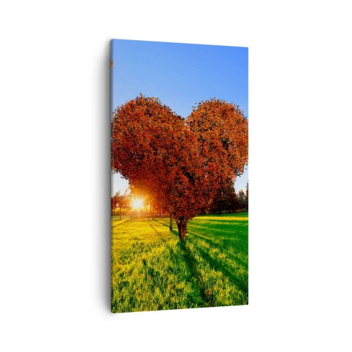 Schilderen op canvas - En hoe kun je niet van de herfst houden - 45x80 cm