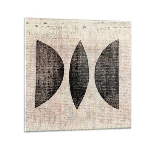 Schilderen op glas - etnische abstractie - 30x30 cm