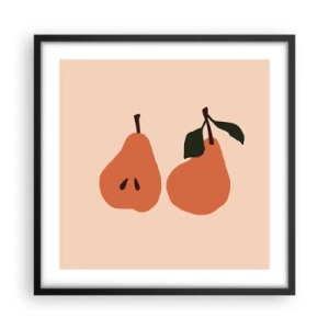 Poster in een zwarte lijst - Zoetheid zelf - 50x50 cm