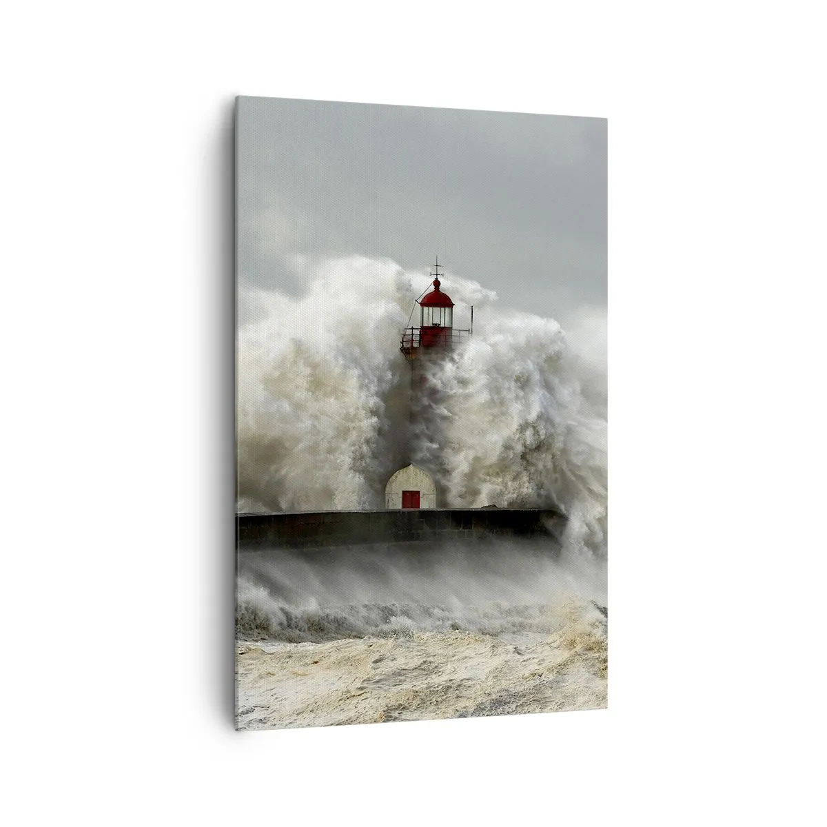 Schilderen op canvas - De woede van de oceaan - 80x120 cm