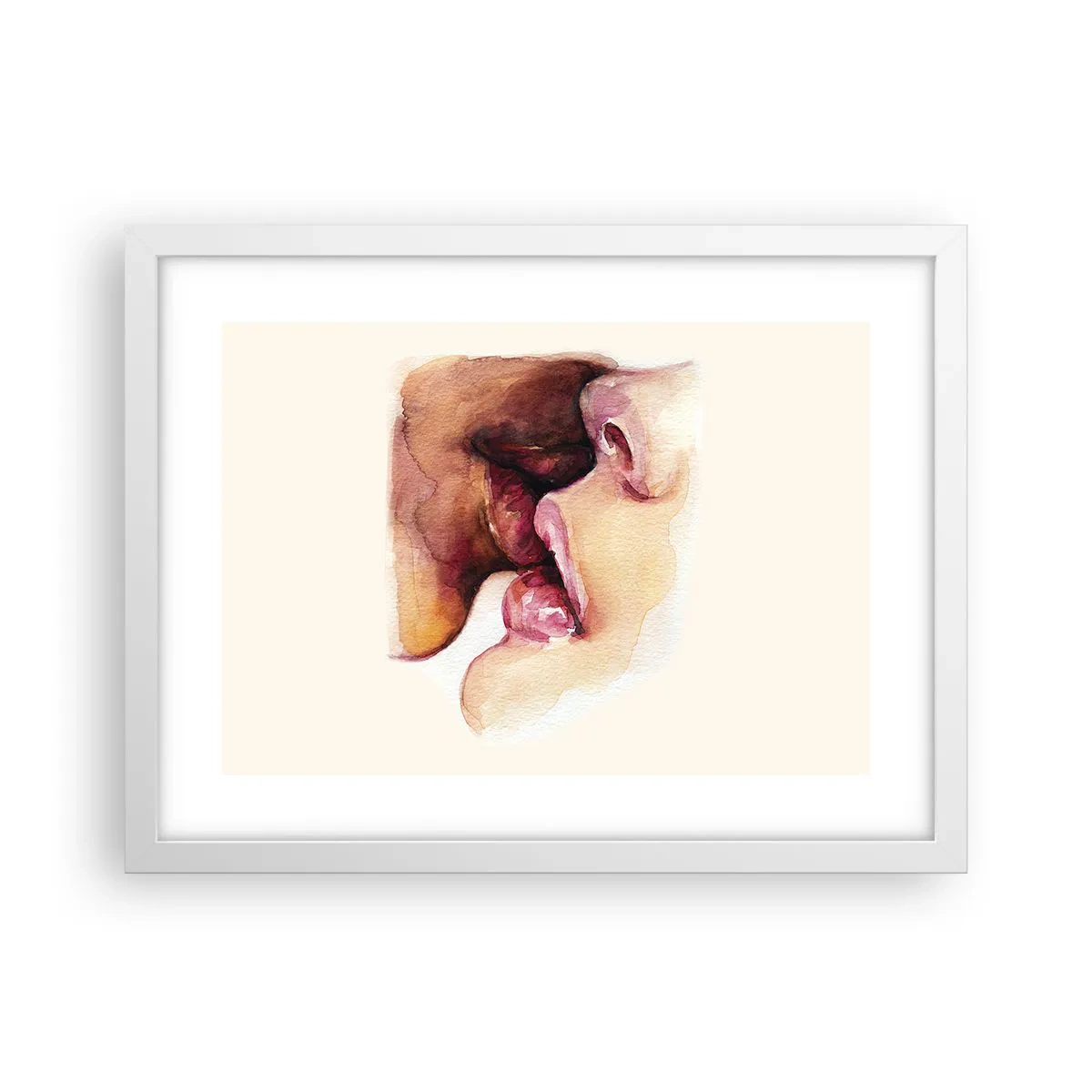 Poster in een witte lijst - Zoals dag en nacht, aarde en lucht - 40x30 cm