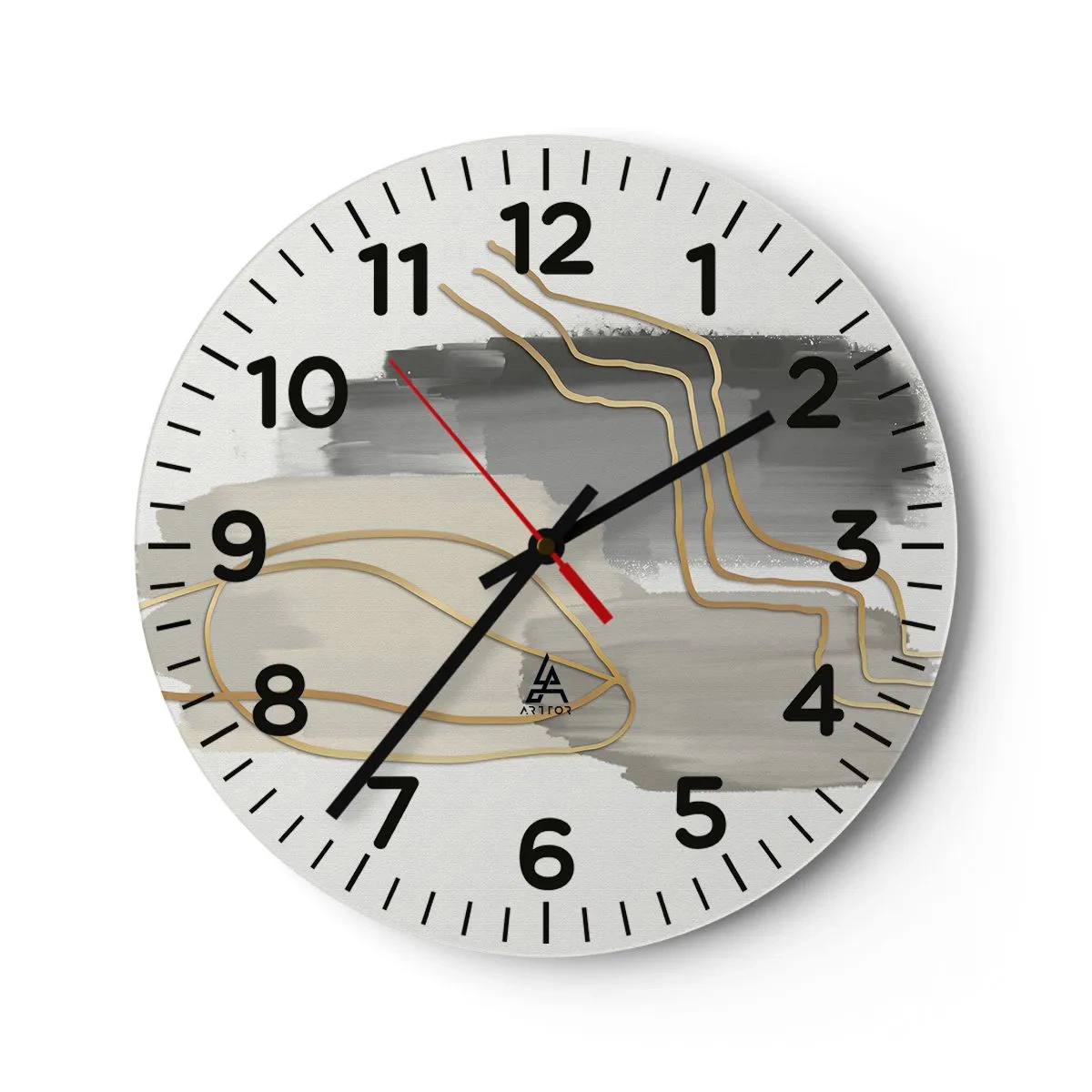 Wandklok - Klok - Duur en beweging - 30x30 cm