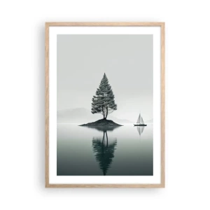 Een poster in een licht eiken lijst - Droom - 50x70 cm