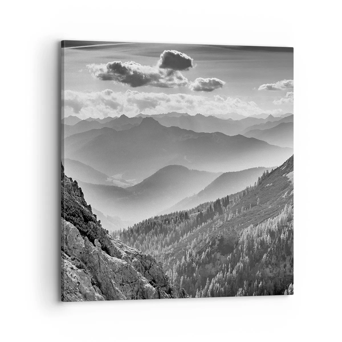 Schilderen op canvas - Tot aan de horizon - 70x70 cm