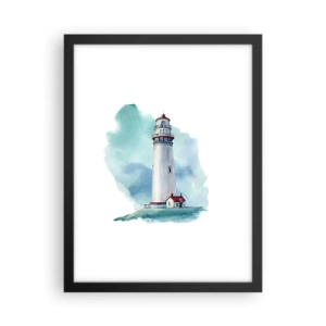 Poster in een zwarte lijst - Blue's zachtaardige zus - 30x40 cm