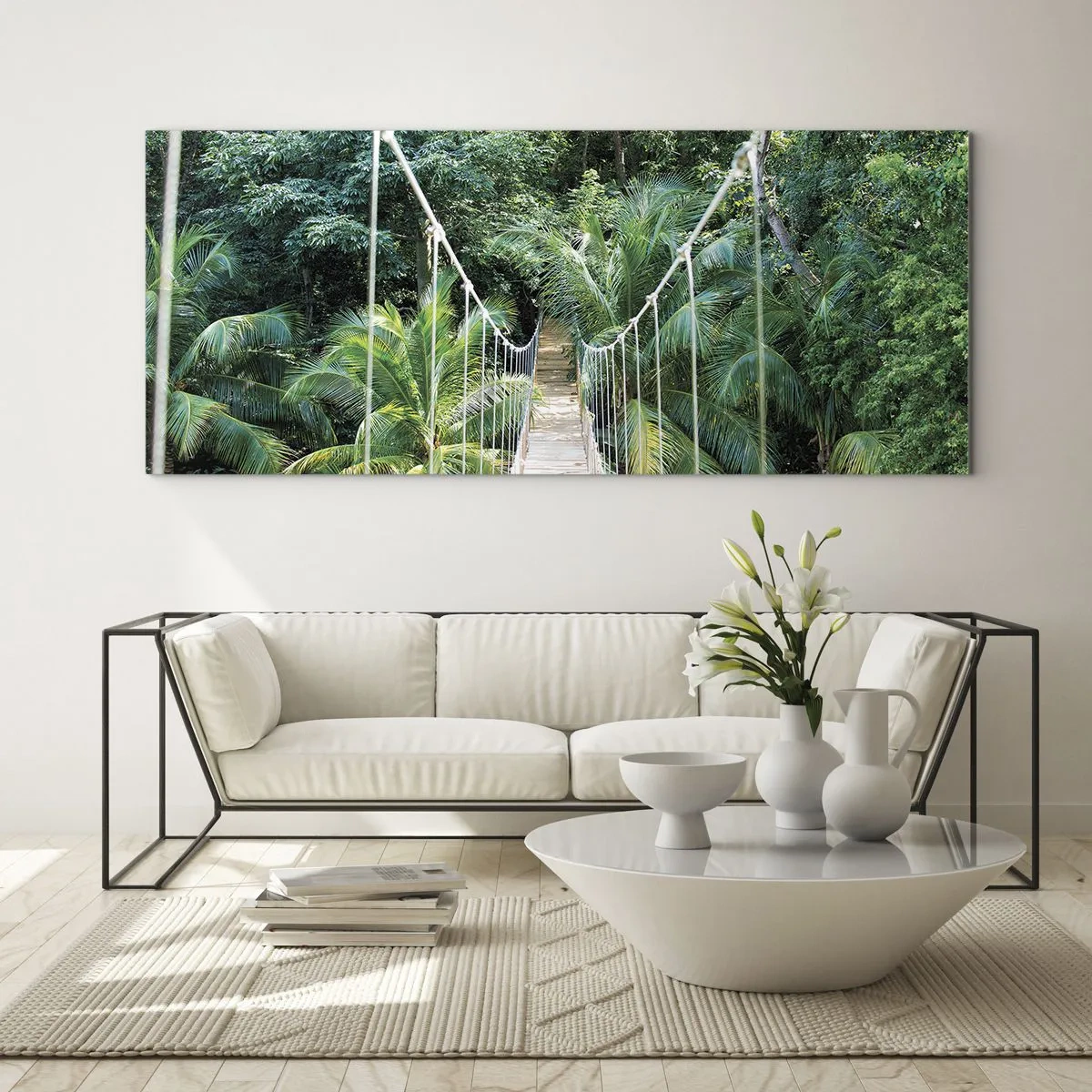 Schilderen op glas - Welkom in de jungle! - 160x50 cm