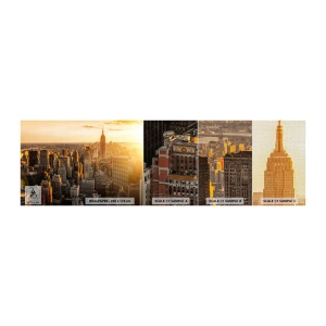 Fotobehang Monster Premium Canvas - Groeien in de zon - Stad, New York, Architectuur - 100x30 cm