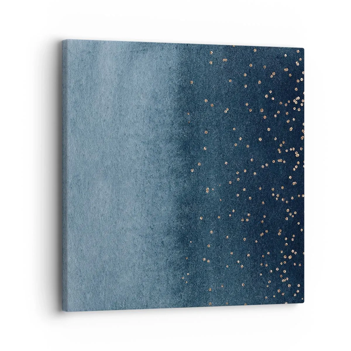 Schilderen op canvas - Samenstelling - blauwe fasen - 30x30 cm