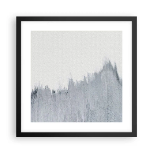 Poster in een zwarte lijst - Mysterieuze tekst - 40x40 cm