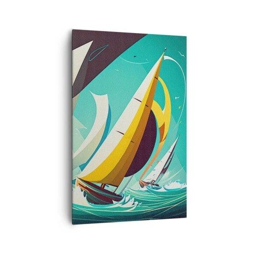 Schilderen op canvas - Met elementen als een broer - 80x120 cm