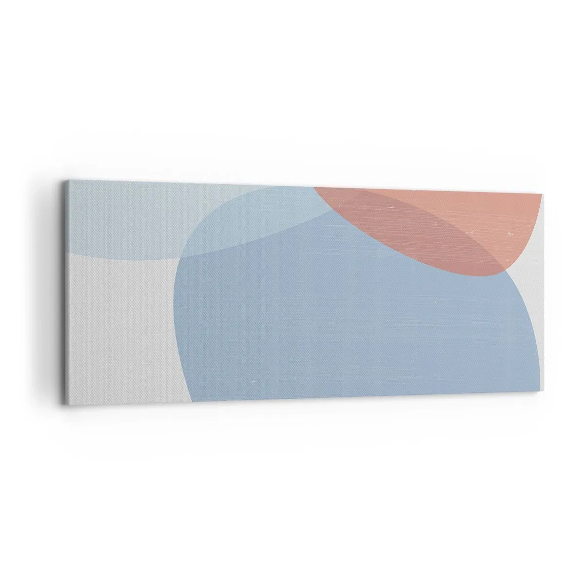 Schilderen op canvas - Pastelkleurige relaties - 100x40 cm