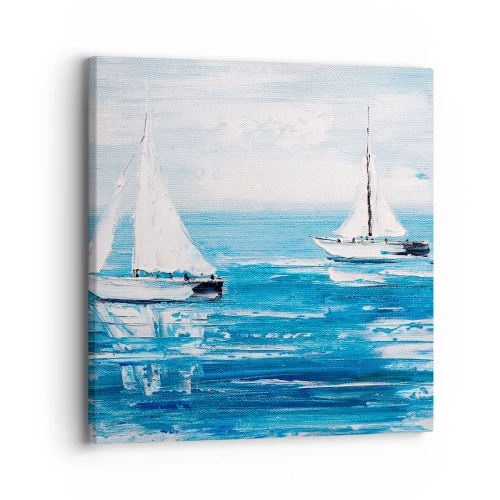 Schilderen op canvas - Met een vriend aan mijn zijde - 30x30 cm
