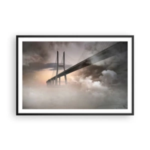 Poster in een zwarte lijst - Bij de rivier die niet bestaat - 91x61 cm