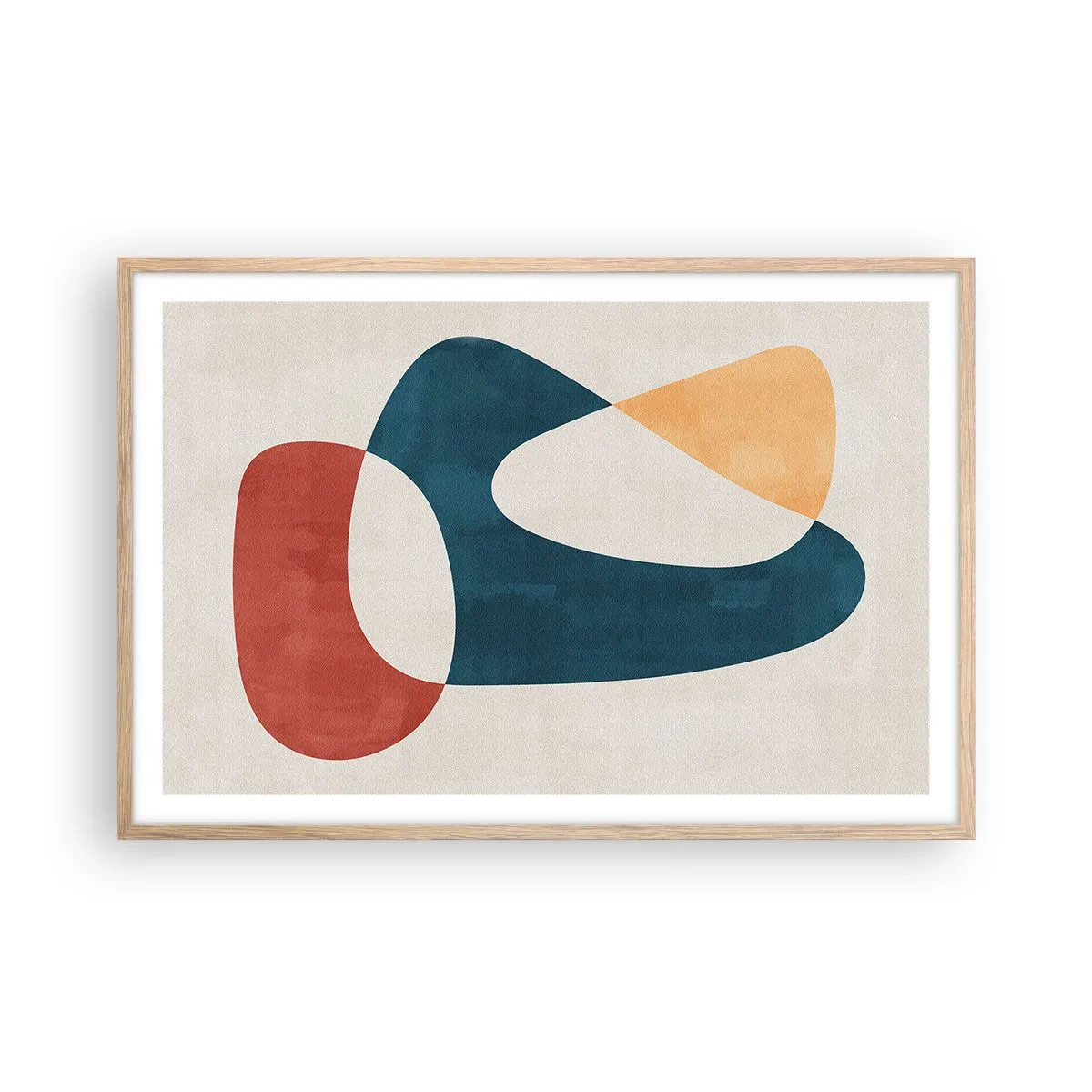 Een poster in een licht eiken lijst - Invloeden en metamorfoses - 91x61 cm