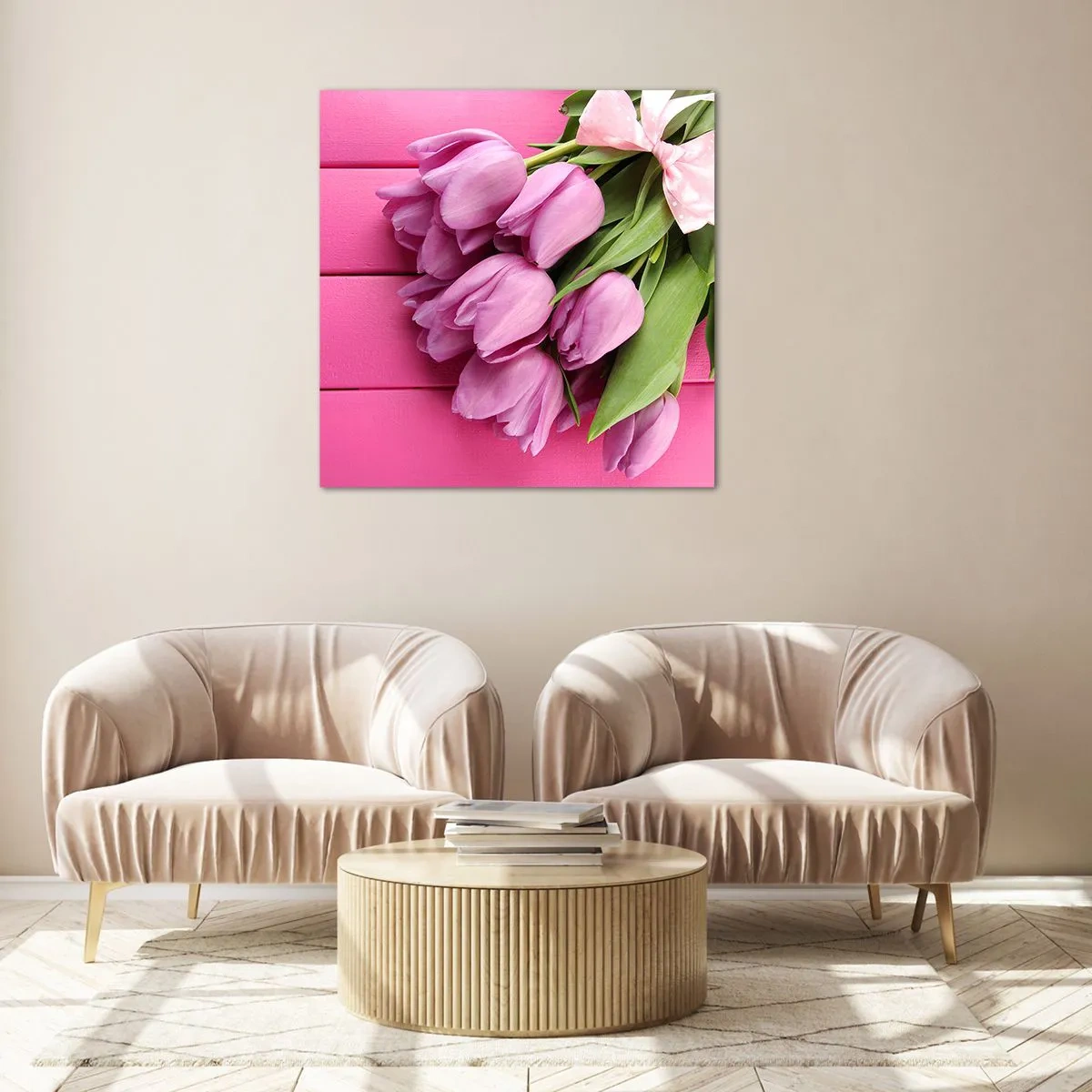 Schilderen op glas - Enkel voor jou - 70x70 cm