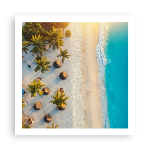 Poster - Welkom in het paradijs - 60x60 cm