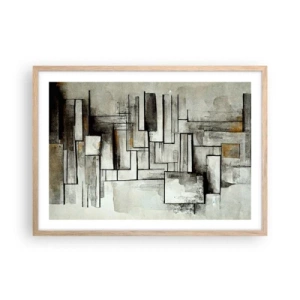 Een poster in een licht eiken lijst - De kracht van eenvoud - 70x50 cm