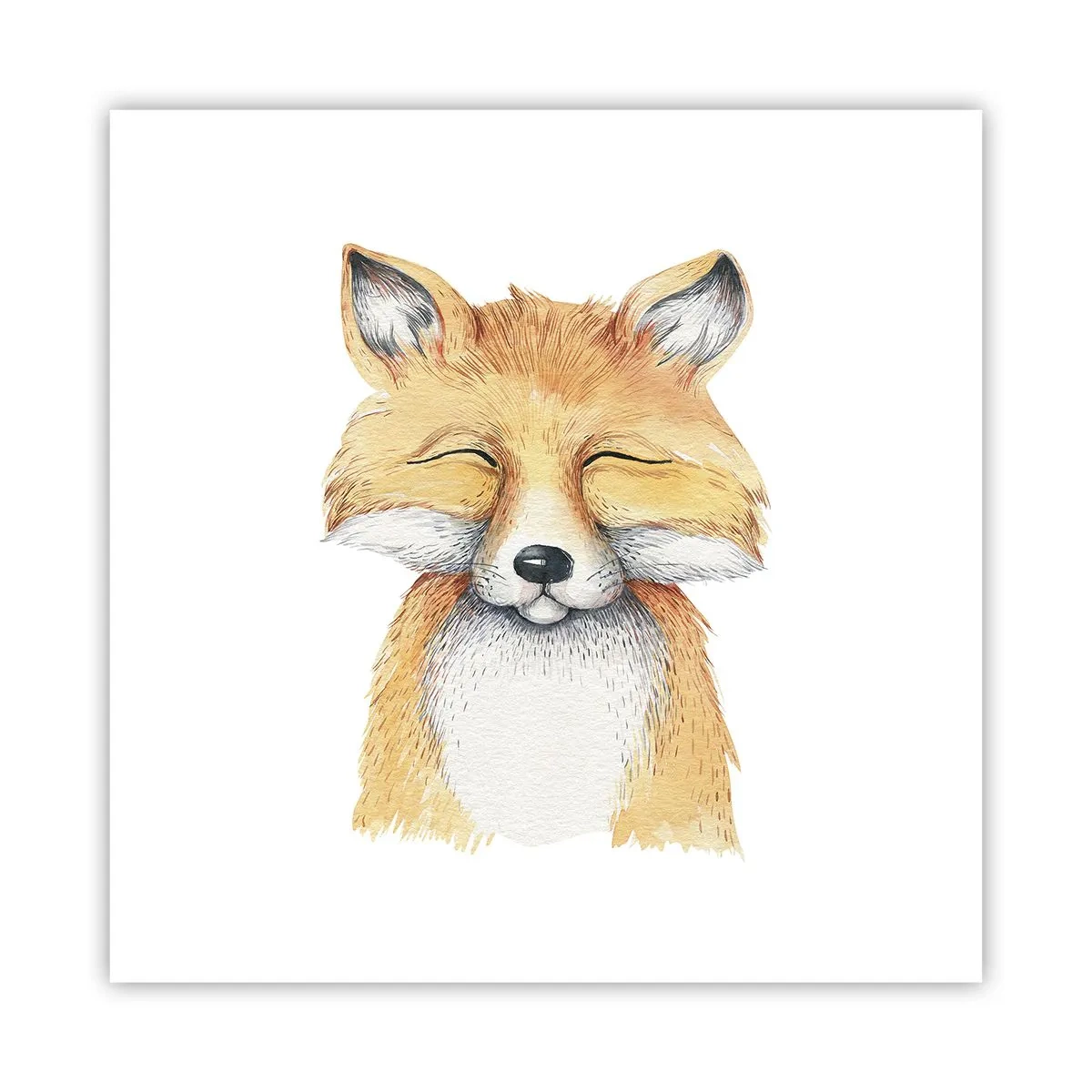 Poster - Vossenstemmingen - 40x40 cm