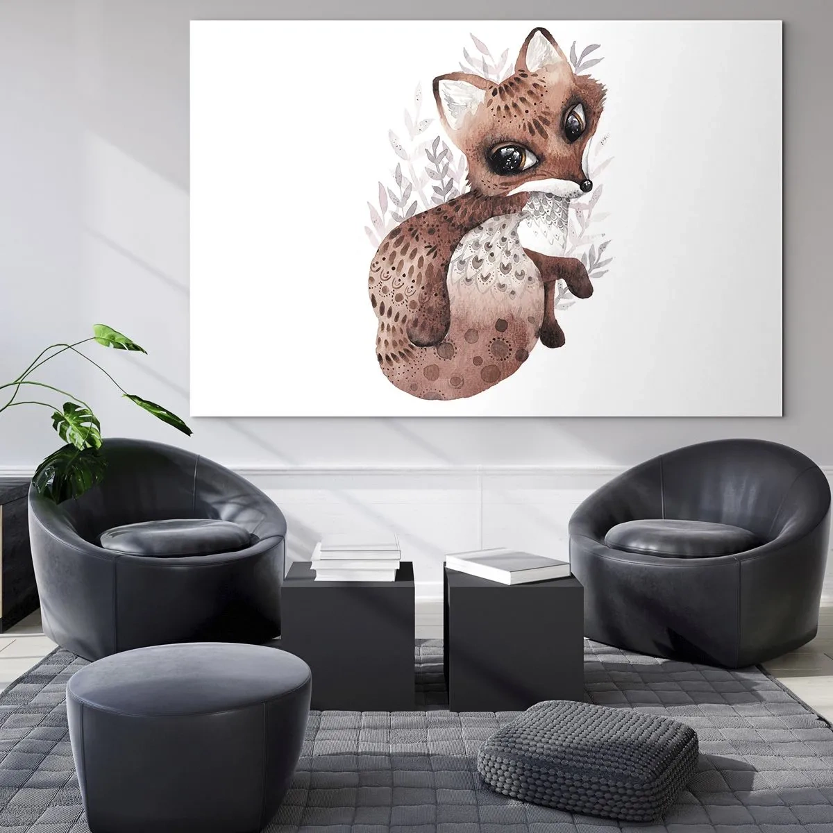 Schilderen op glas - Houd er gewoon van - 120x80 cm