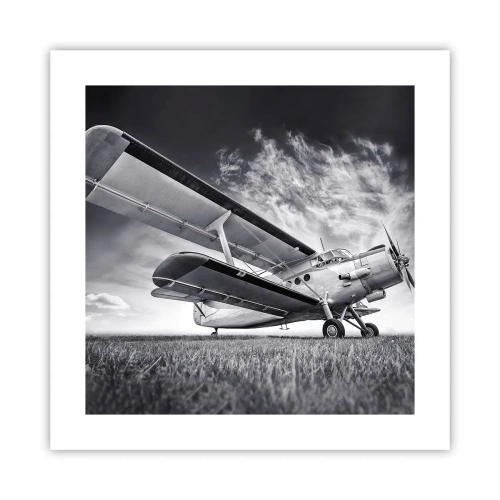 Poster - De gevleugelde zwerver - 40x40 cm