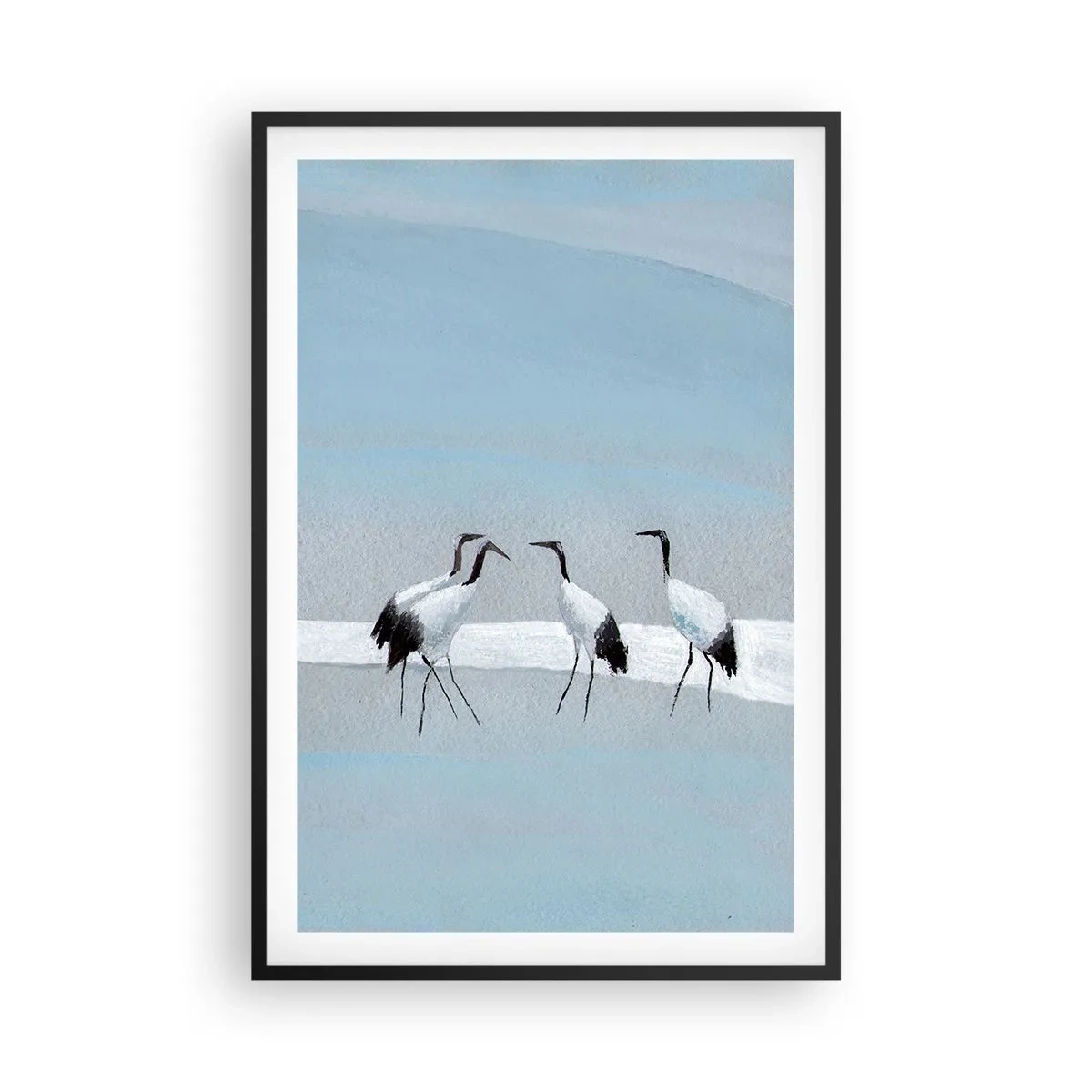Poster in een zwarte lijst - Na een warme dag - 61x91 cm