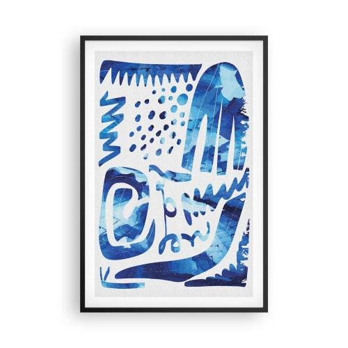 Poster in een zwarte lijst - Terug naar de wortels - 61x91 cm