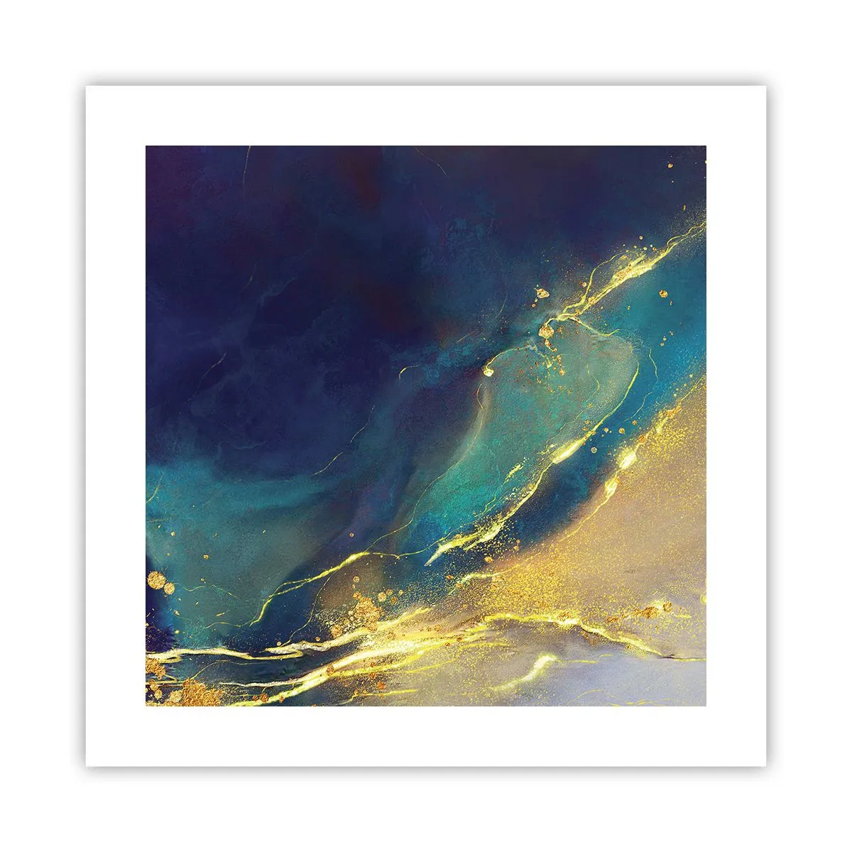 Poster - De gouden poel - 40x40 cm