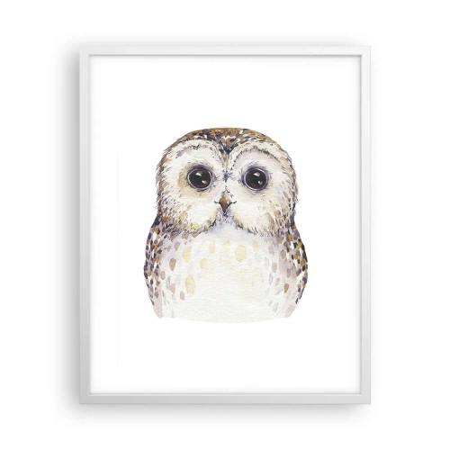 Poster in een witte lijst - Kijk in mijn ogen - 40x50 cm