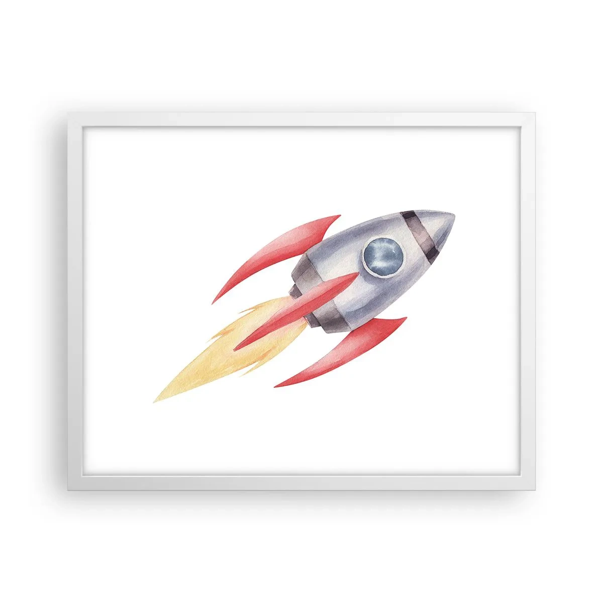 Poster in een witte lijst - Hoger, sneller, verder - 50x40 cm