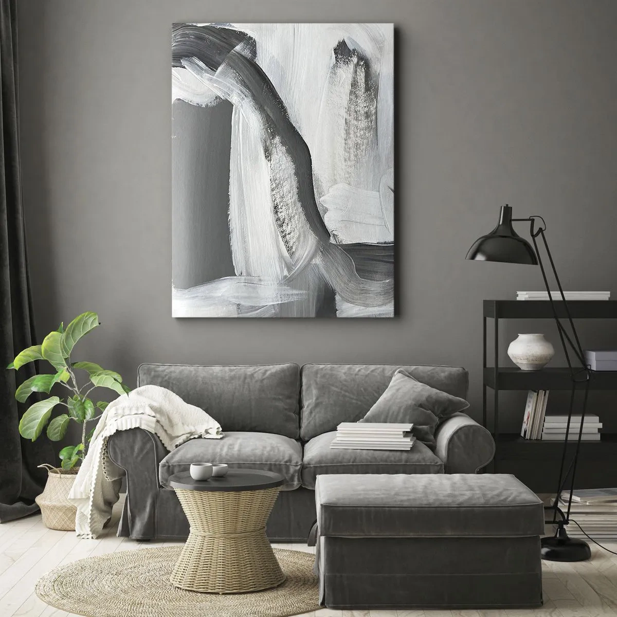 Schilderen op canvas - Een beslissende beweging - 50x70 cm