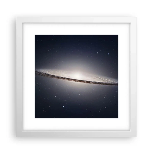 Poster in een witte lijst - Lang geleden, in een sterrenstelsel ver, ver weg... - 30x30 cm