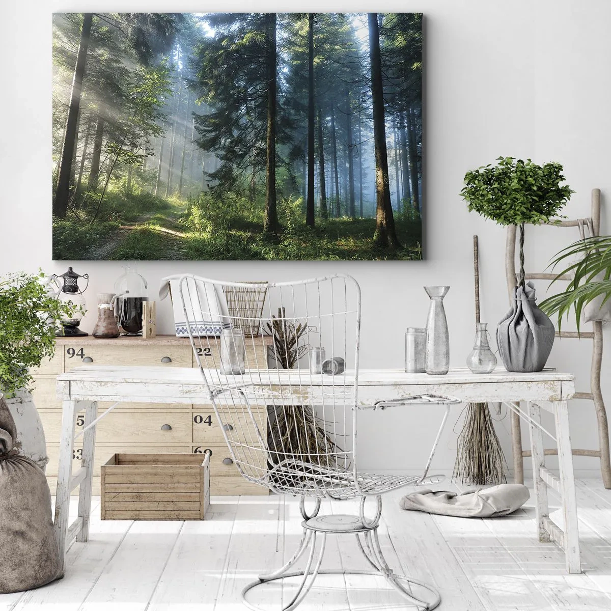 Schilderen op canvas - Stralend in de ochtend - 120x80 cm