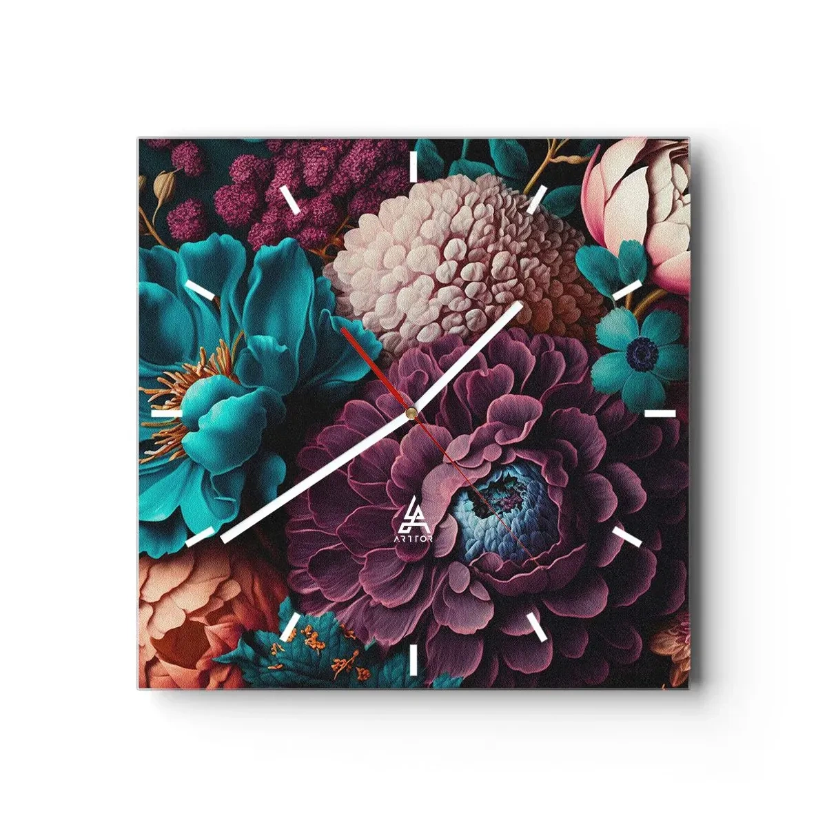 Wandklok - Klok - Natuur in overvloed - 40x40 cm