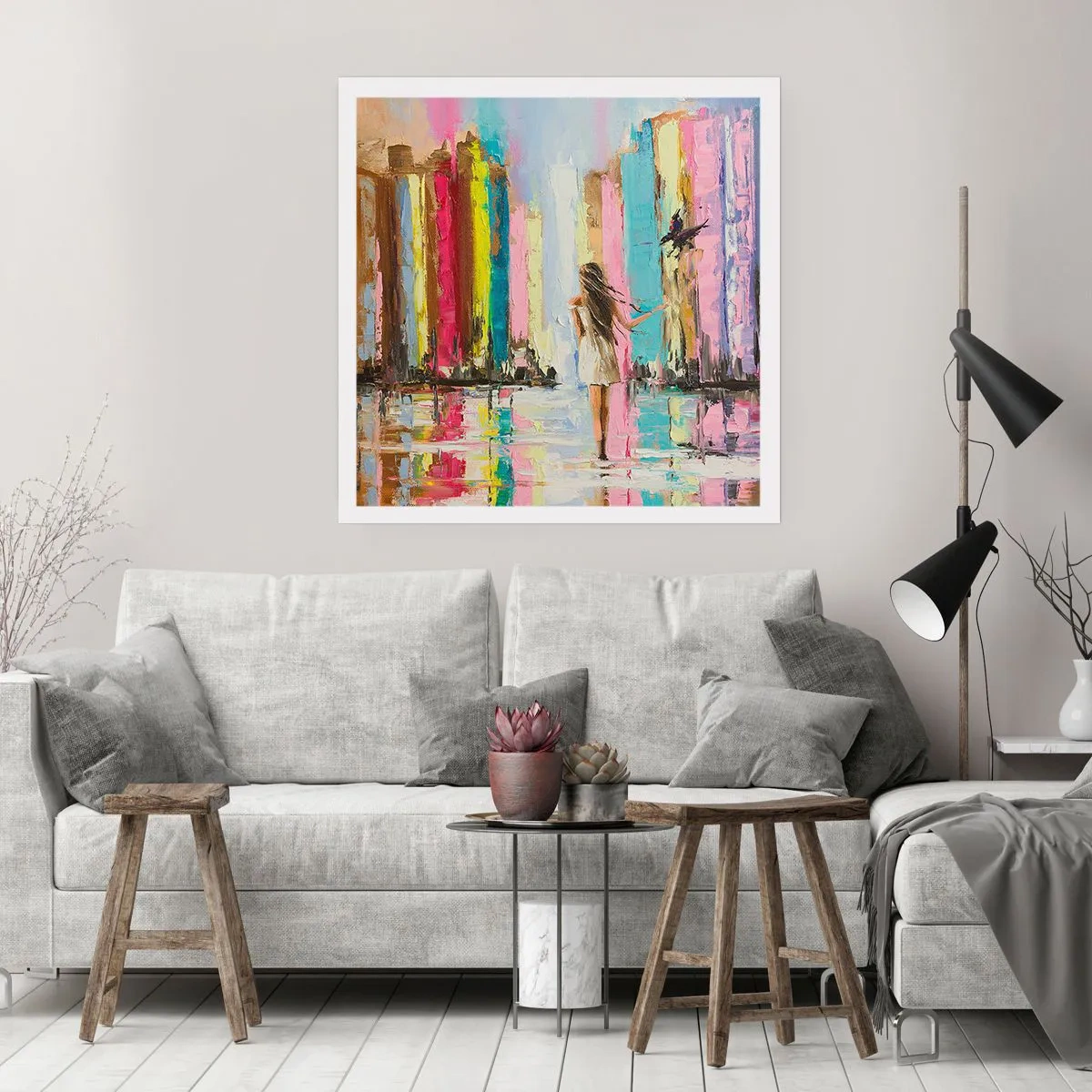 Poster - Volg mij - 60x60 cm