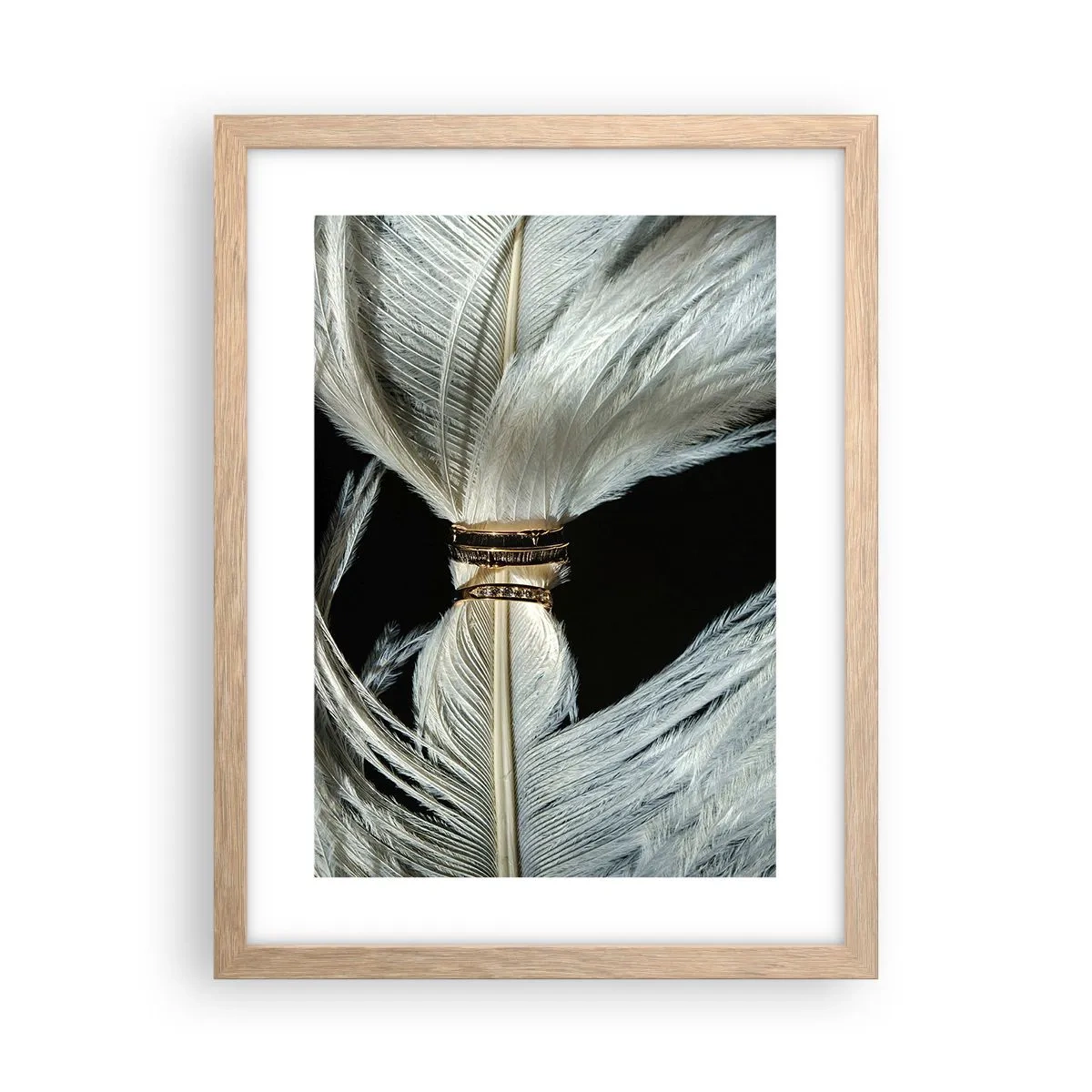 Een poster in een licht eiken lijst - ... en ik zal je niet verlaten ... - 30x40 cm