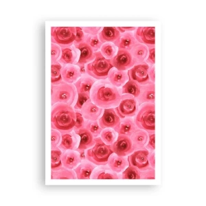 Poster - Rozen onder en boven - 70x100 cm