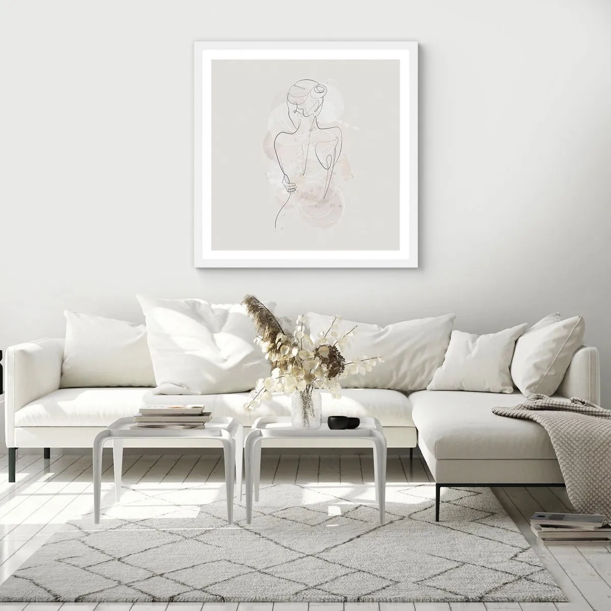 Poster in een witte lijst - Als een gevoelig instrument - 30x30 cm