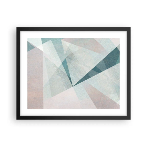 Poster in een zwarte lijst - Makkelijk maar dynamisch - 50x40 cm