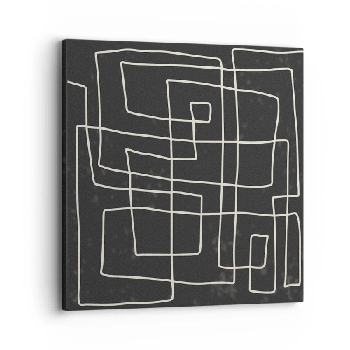 Schilderen op canvas - Niet zo eenvoudig - 30x30 cm
