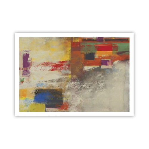 Poster - Kleur geometrie - 100x70 cm