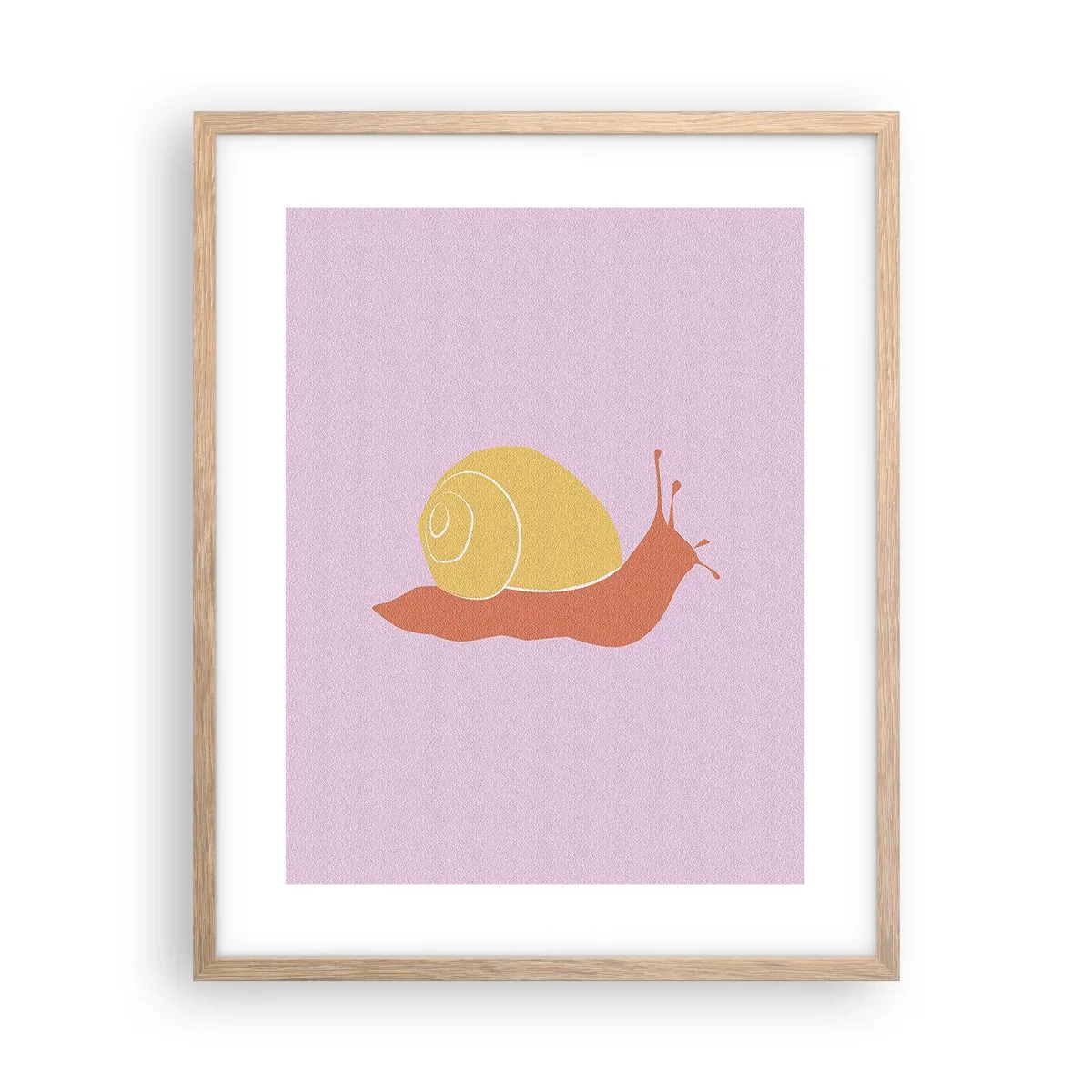 Een poster in een licht eiken lijst - Er is geen haast - 40x50 cm