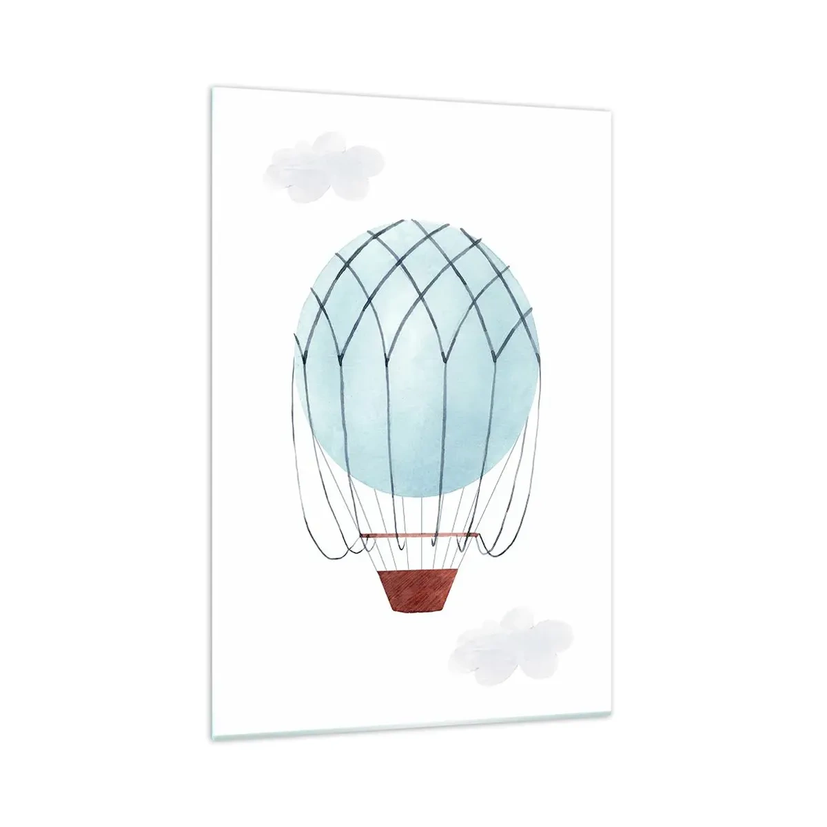 Schilderen op glas - Hekemaal in de wolken - 70x100 cm