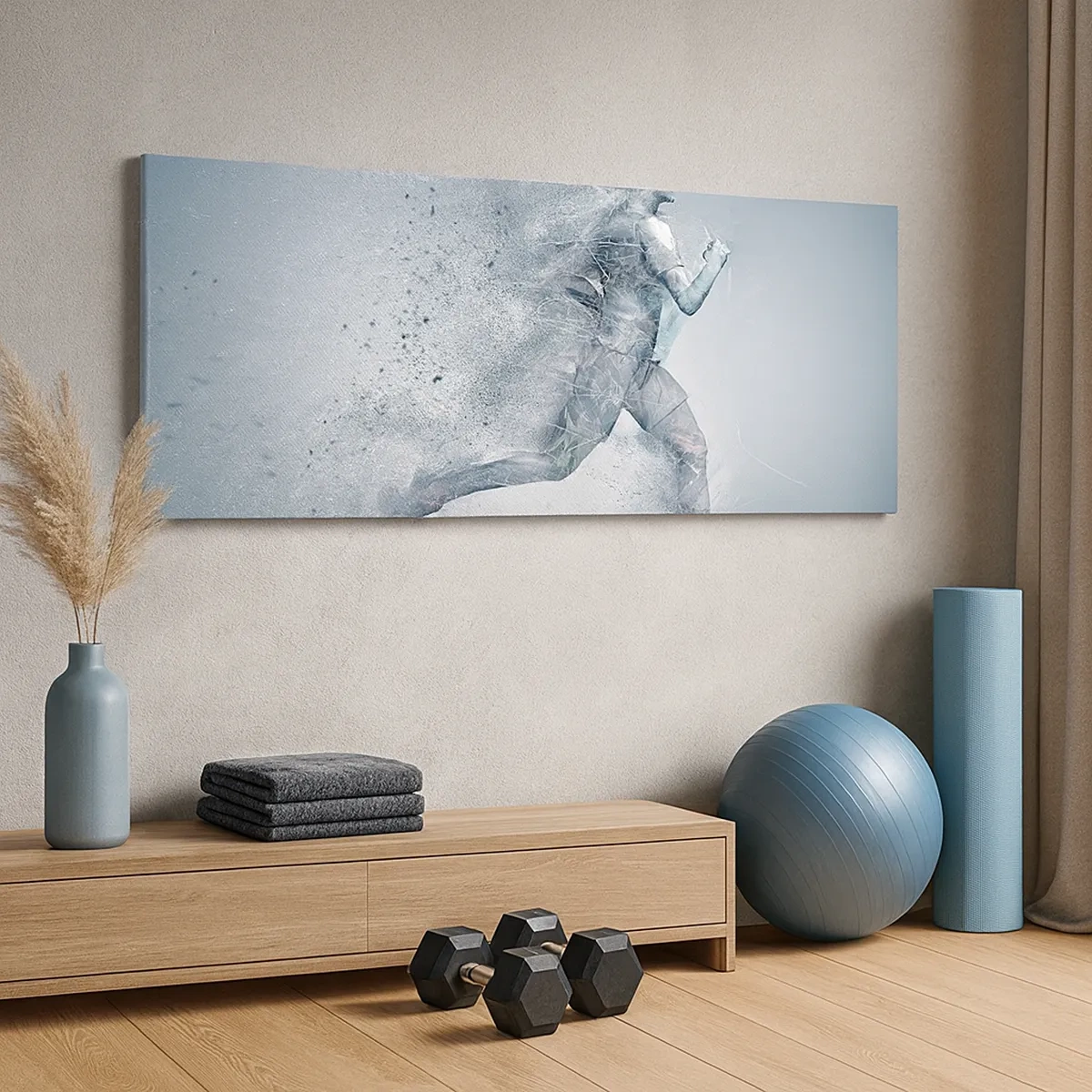 Schilderen op canvas - Kristalheldere energie - 30x30 cm