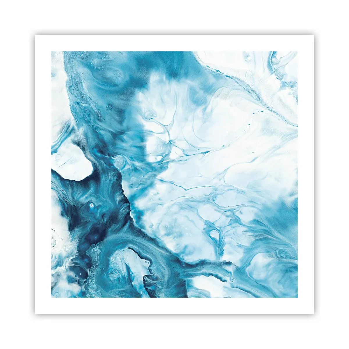 Poster - Blauw Concert - 60x60 cm