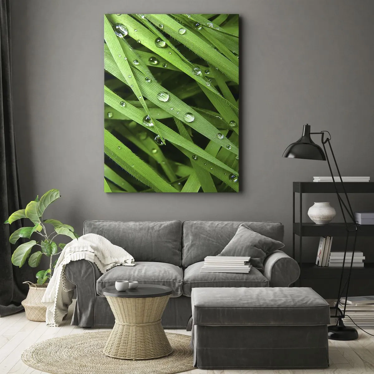 Schilderen op canvas - Speel groen - 50x70 cm