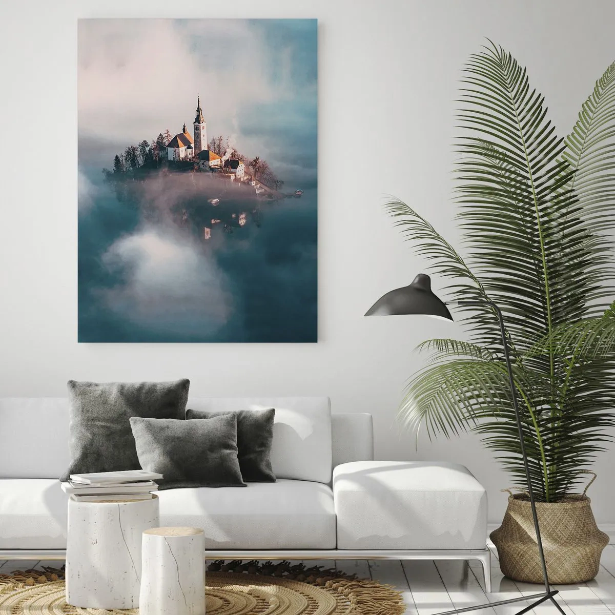 Schilderen op glas - droom eiland - 50x70 cm