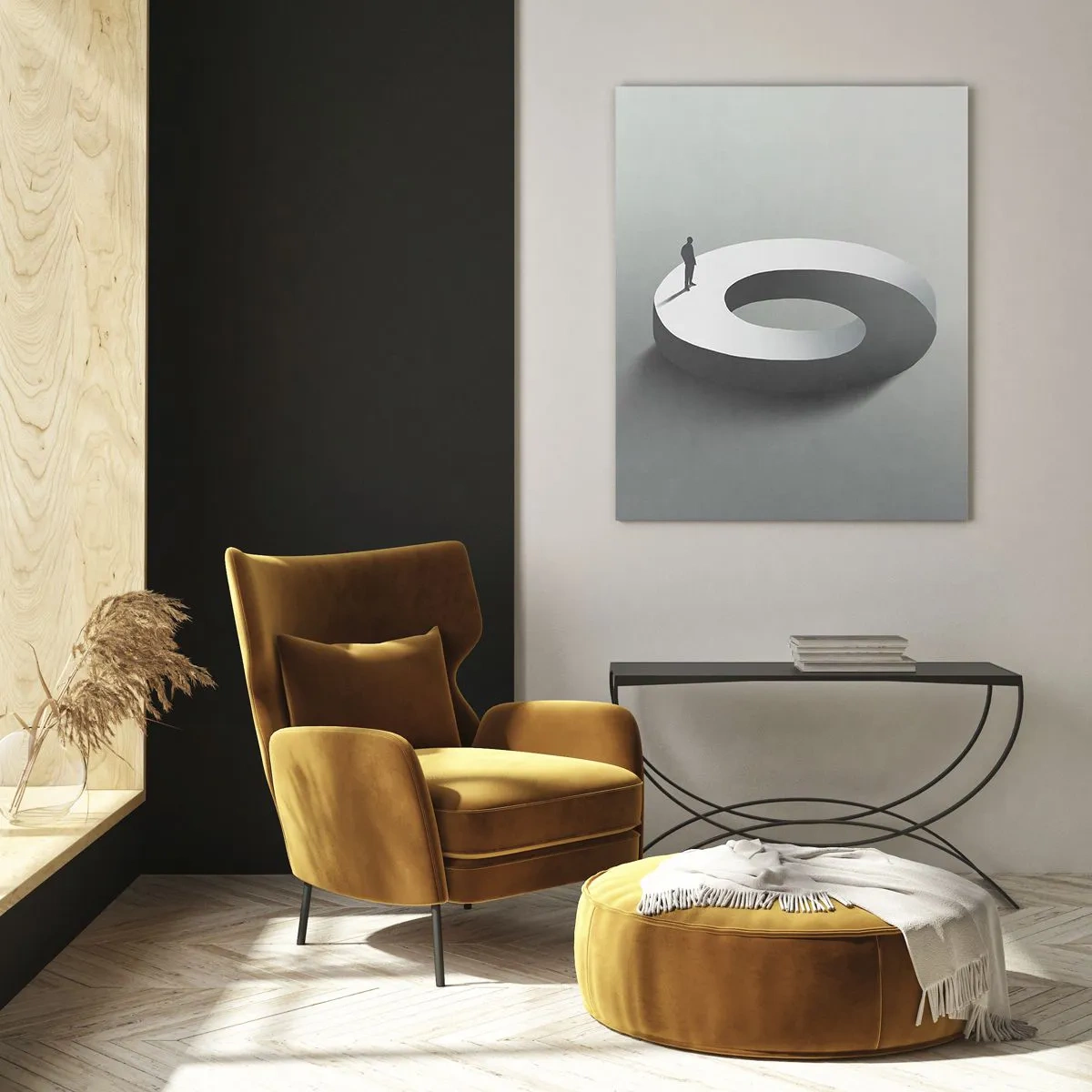 Schilderen op glas - En wees hier slim - 50x70 cm