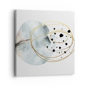 Schilderen op canvas - Omarmd door de ruimte - 30x30 cm