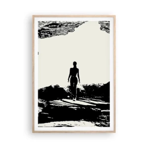 Een poster in een licht eiken lijst - Een nieuwe kijk - 70x100 cm